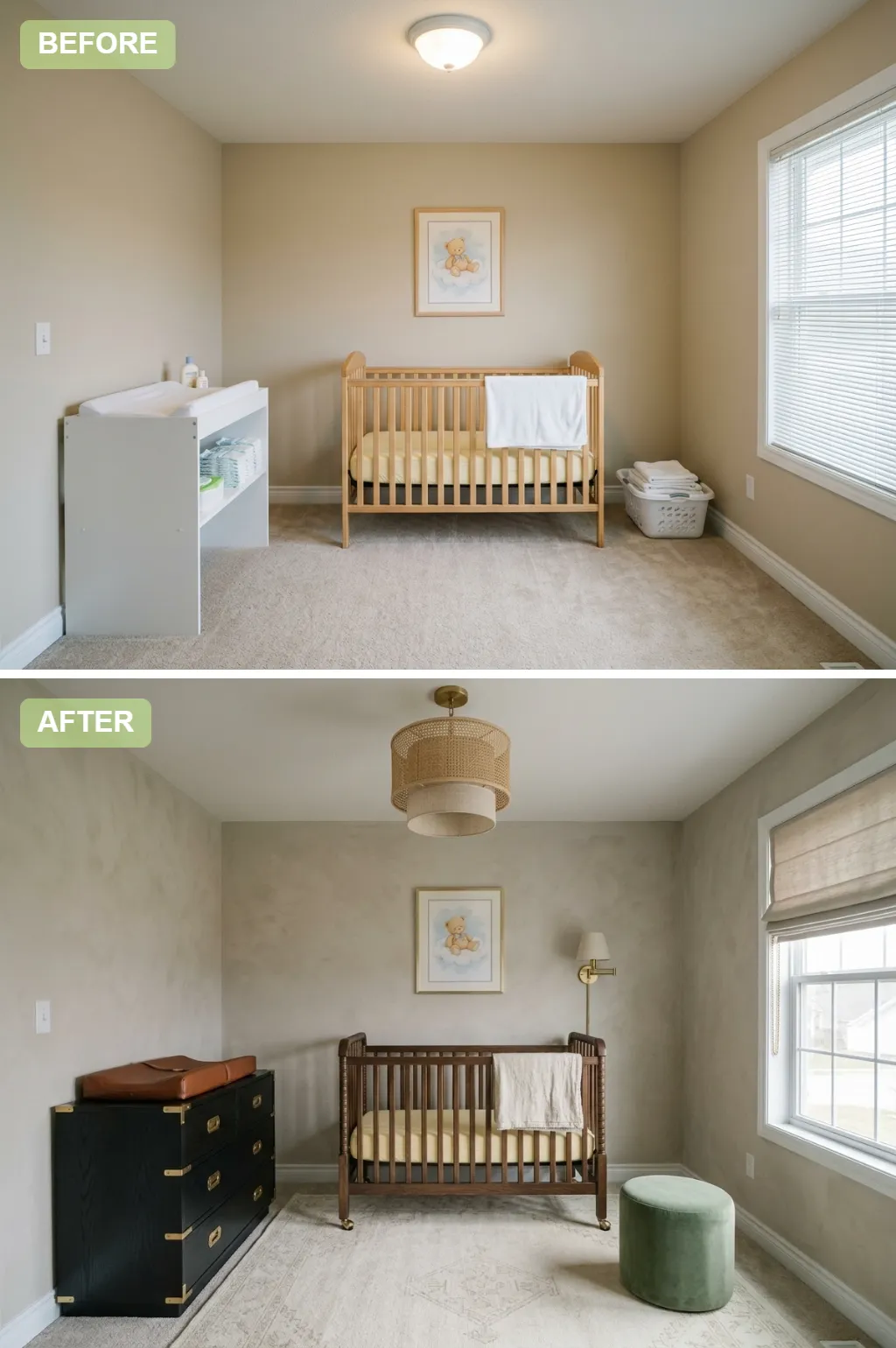 8. Transitional Campaign — nursery before and after