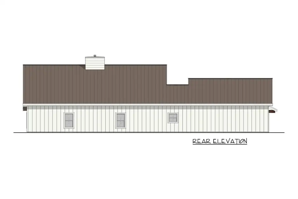 Barndominium covered porch and stone base course