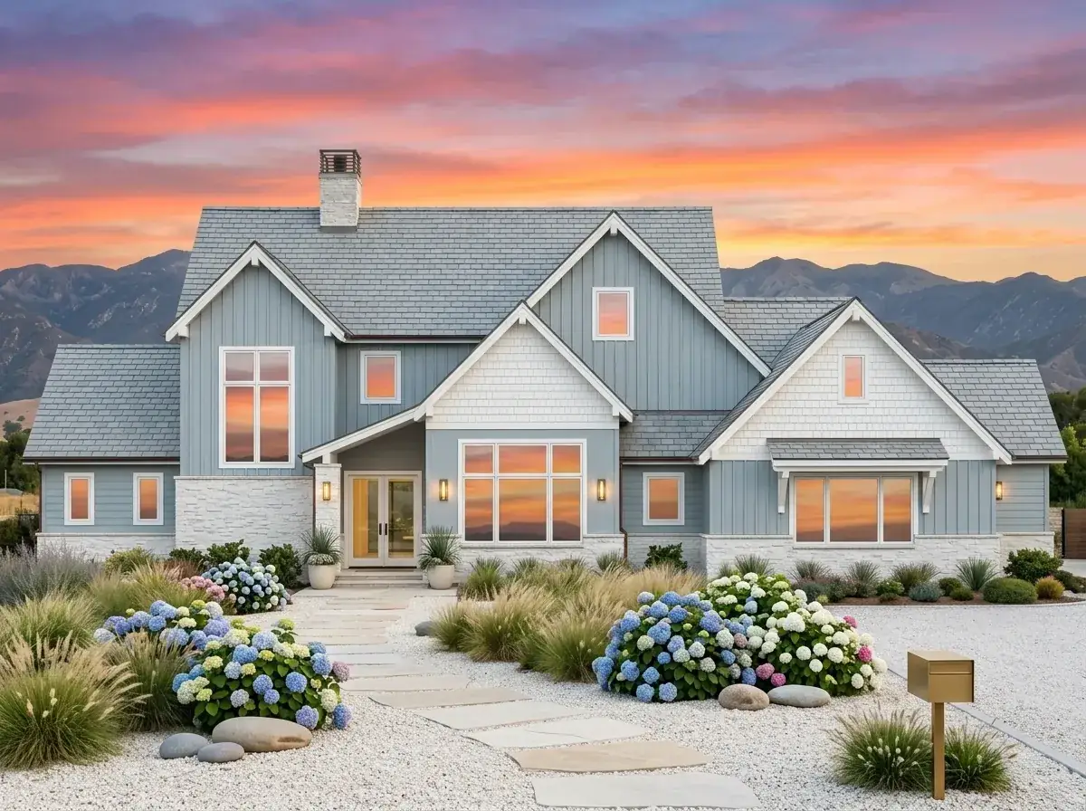 5-Bedroom Modern Farmhouse Plan With Dual Laundry Rooms
