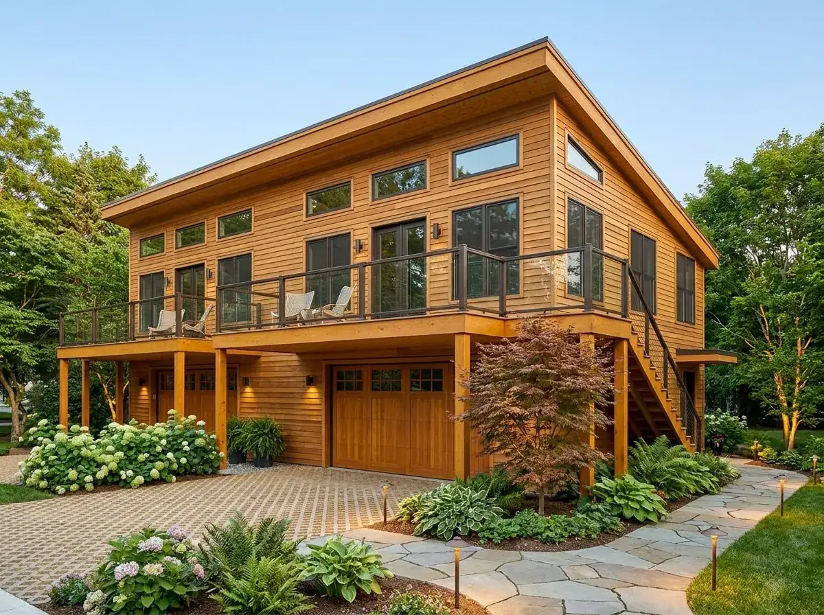 Modern Duplex Plan Review: Twin 776 Sqft Units, Deep Garages