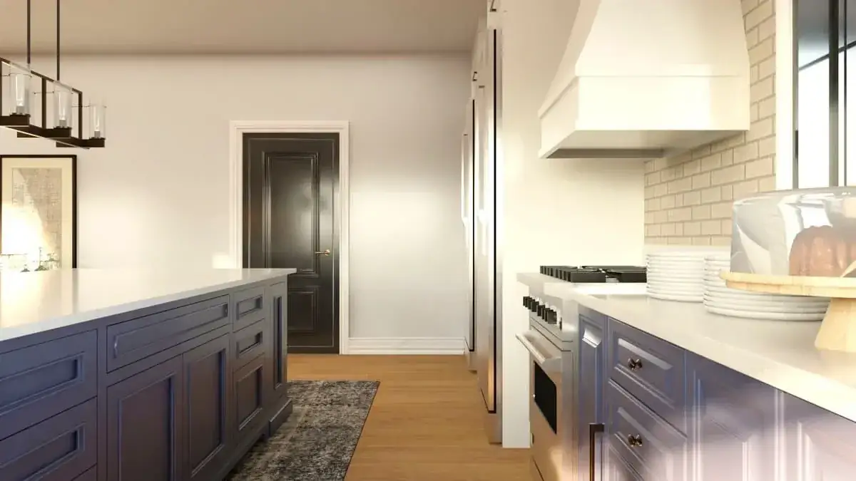 Primary bathroom with dual vanities, soaking tub, and walk-in shower