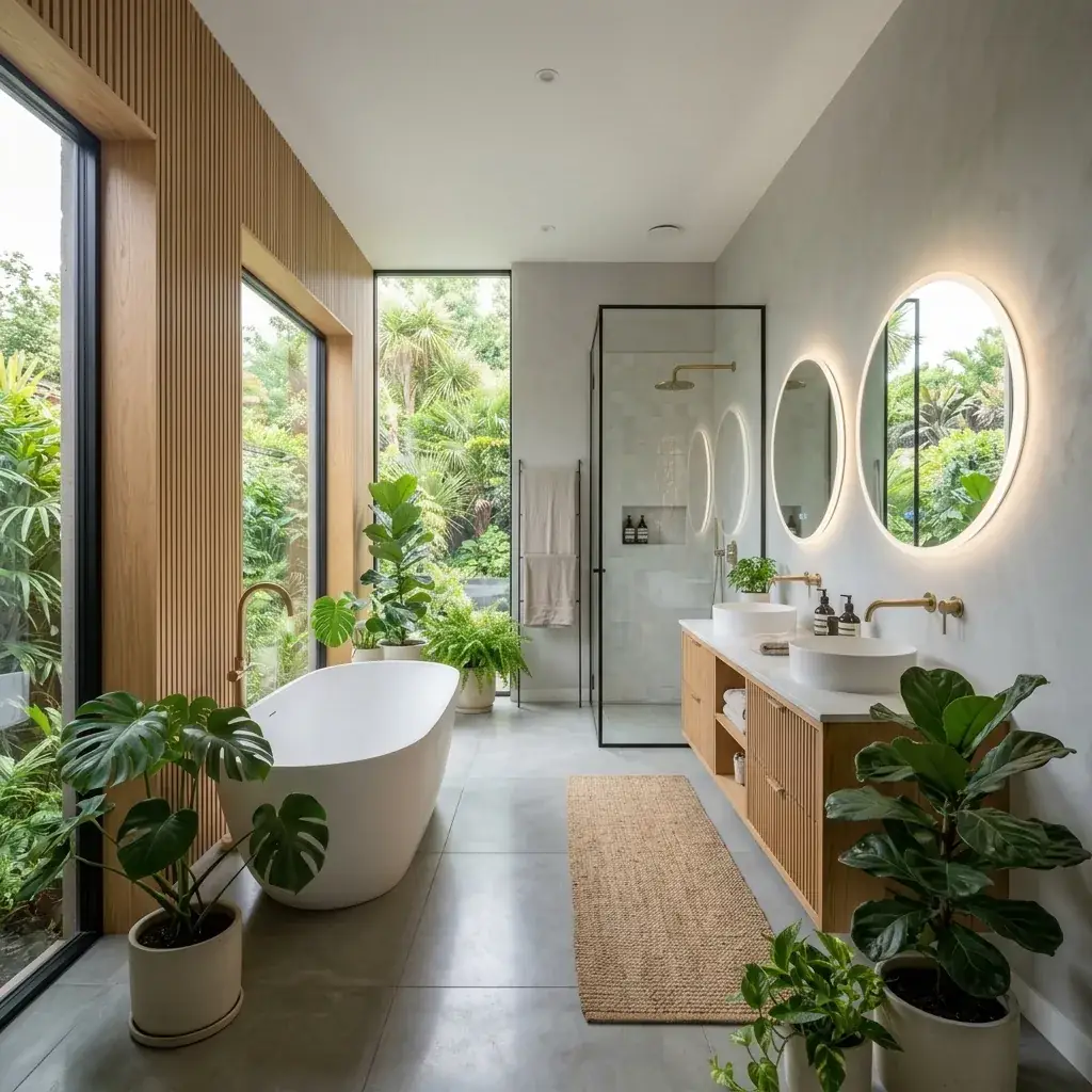 Biophilic Bath: Luxury Wellness Oasis Design Ideas