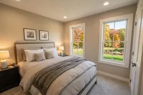 Secondary bedroom in modern farmhouse plan 140051RK